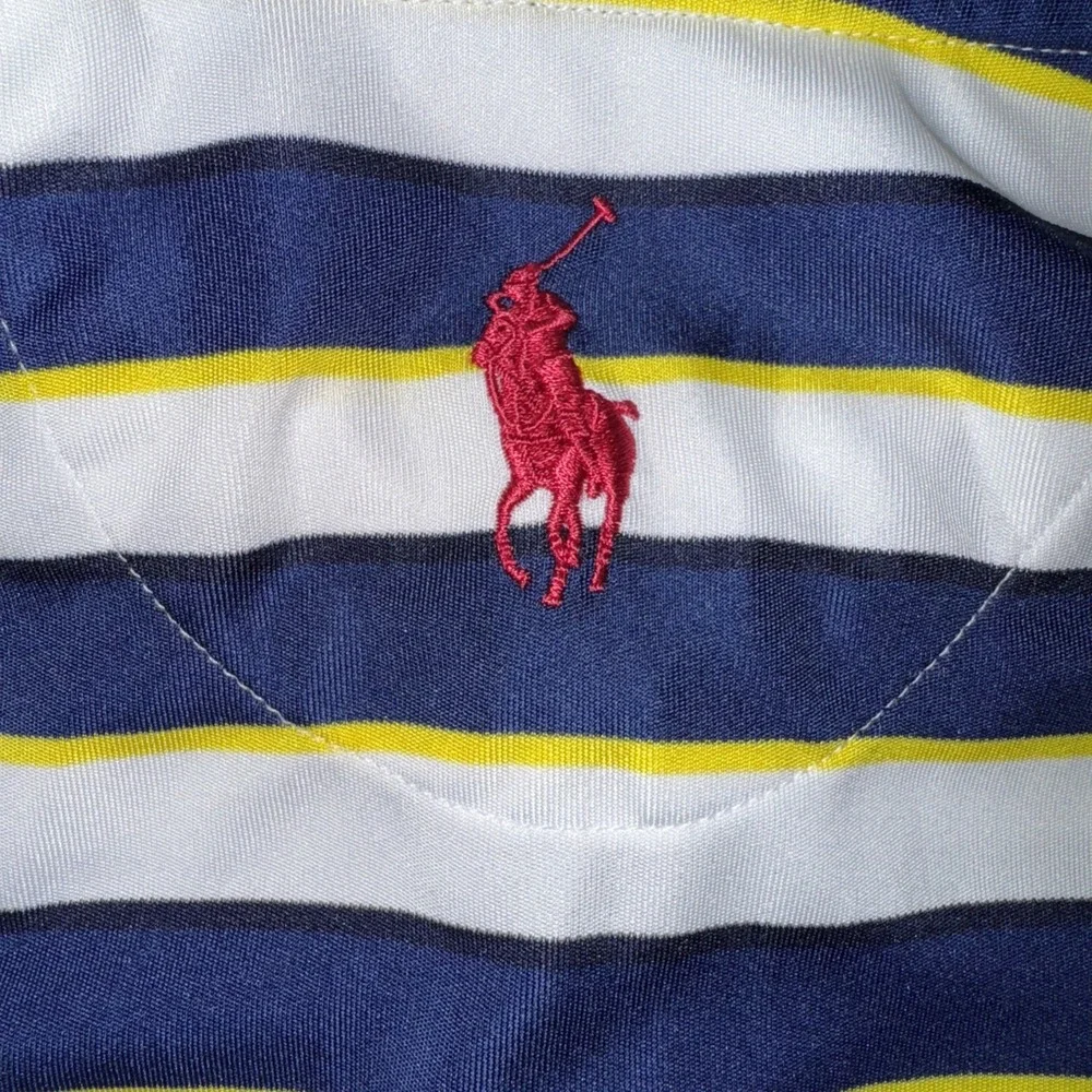 Polo Ralph Lauren U.S Open Winged Foot Medium Multicolor Striped Golf Big Pony‎